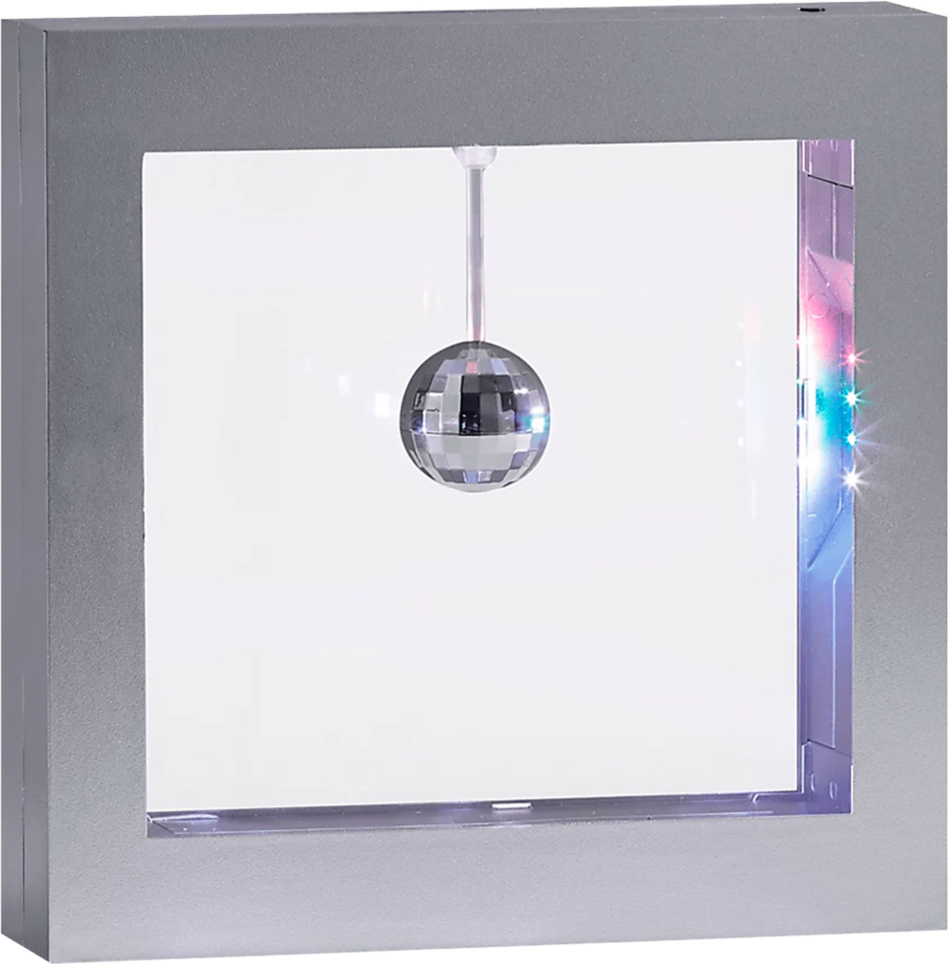 Kids Music Decor Gray Disco Ball Light Box - Image 1