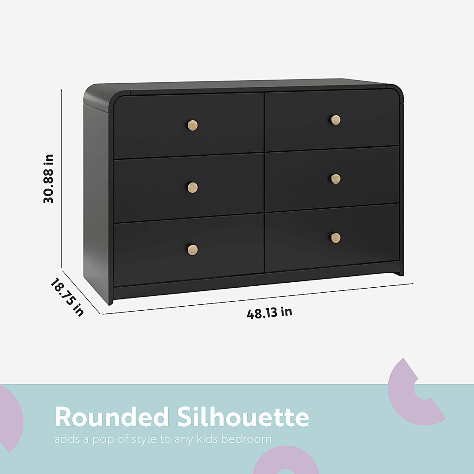Kids Mytha Black Dresser - Image 7