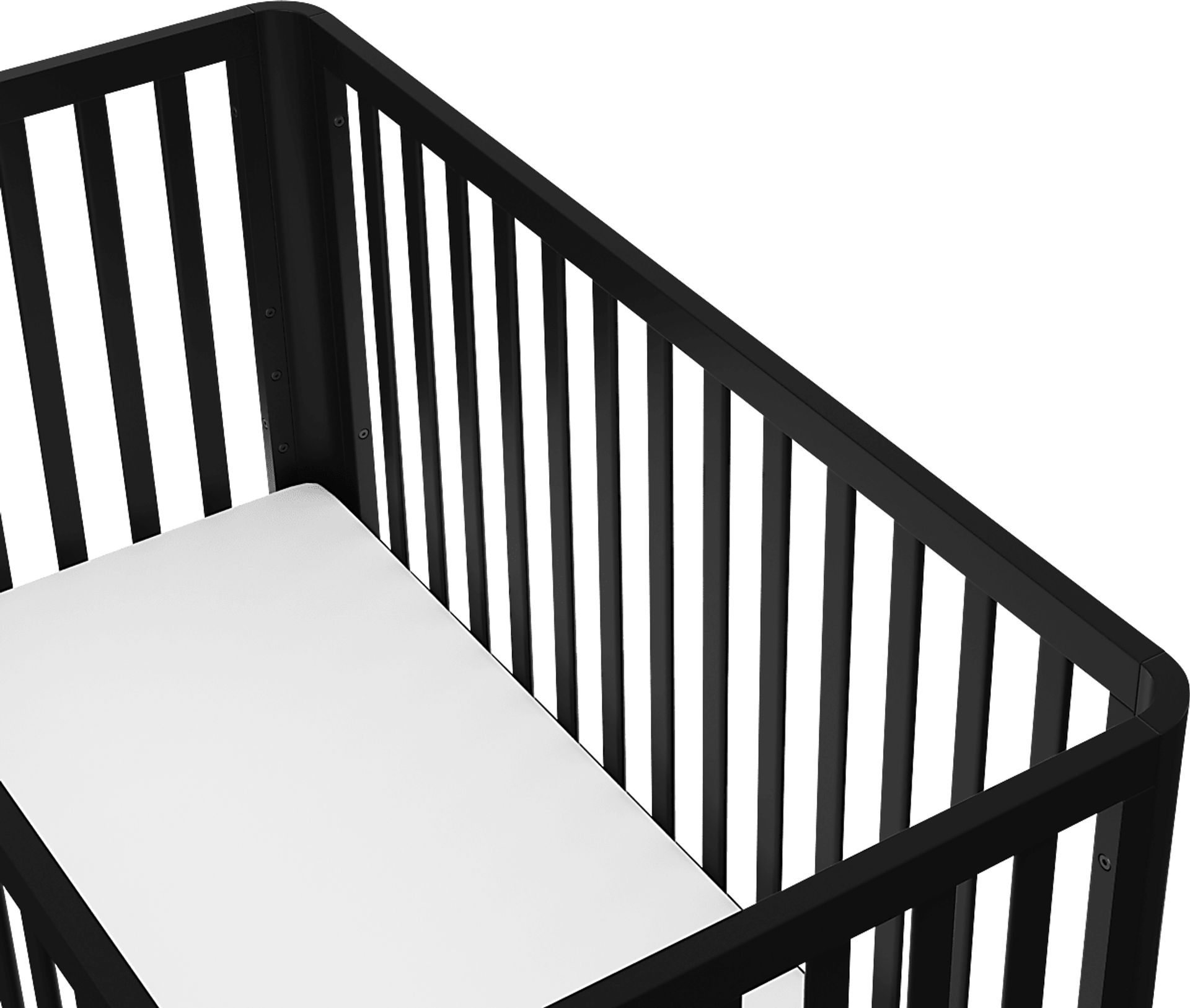 Kids Mytha Black/Natural Convertible Crib - Image 4