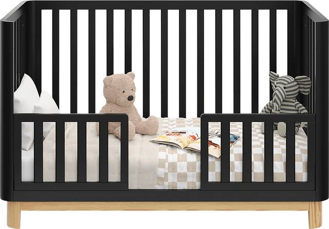 Kids Mytha Black/Natural Convertible Crib - Thumbnail - Image 6