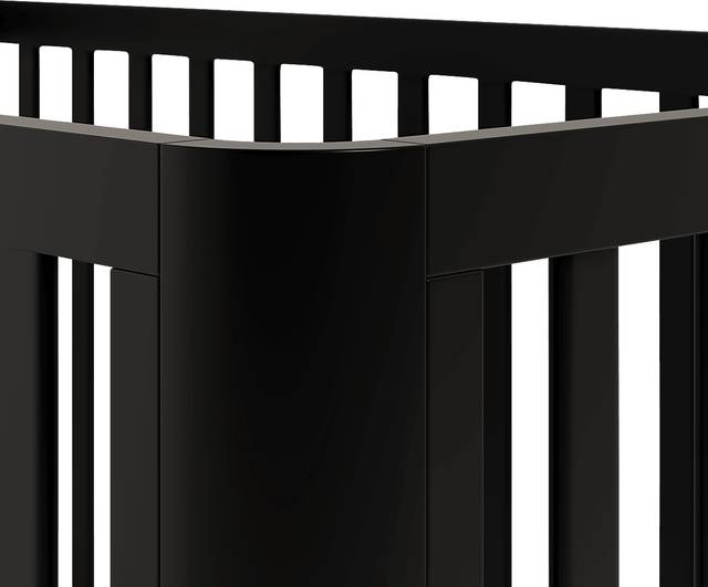 Kids Mytha Black/Natural Convertible Crib - Thumbnail - Image 7