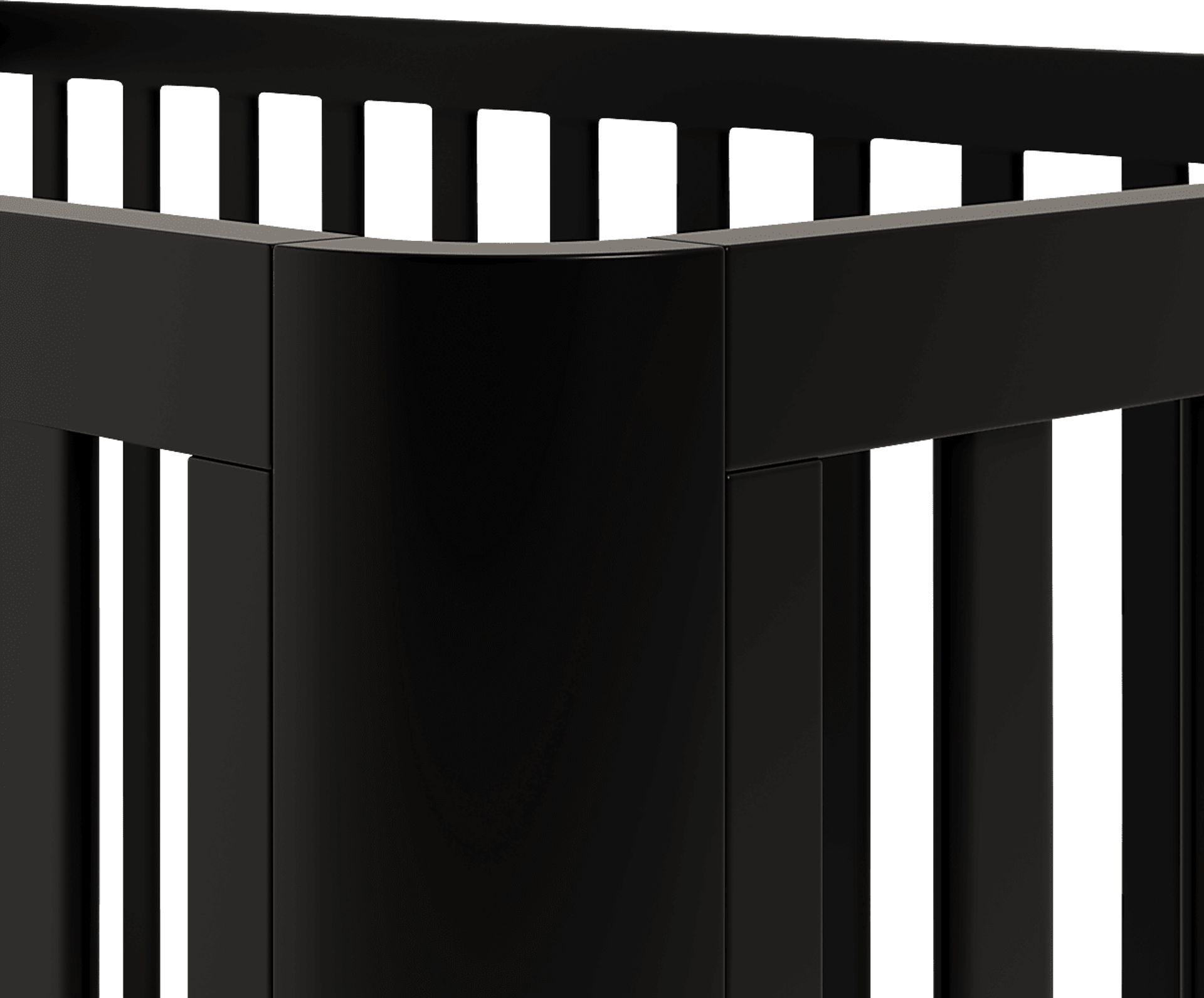 Kids Mytha Black/Natural Convertible Crib - Image 7