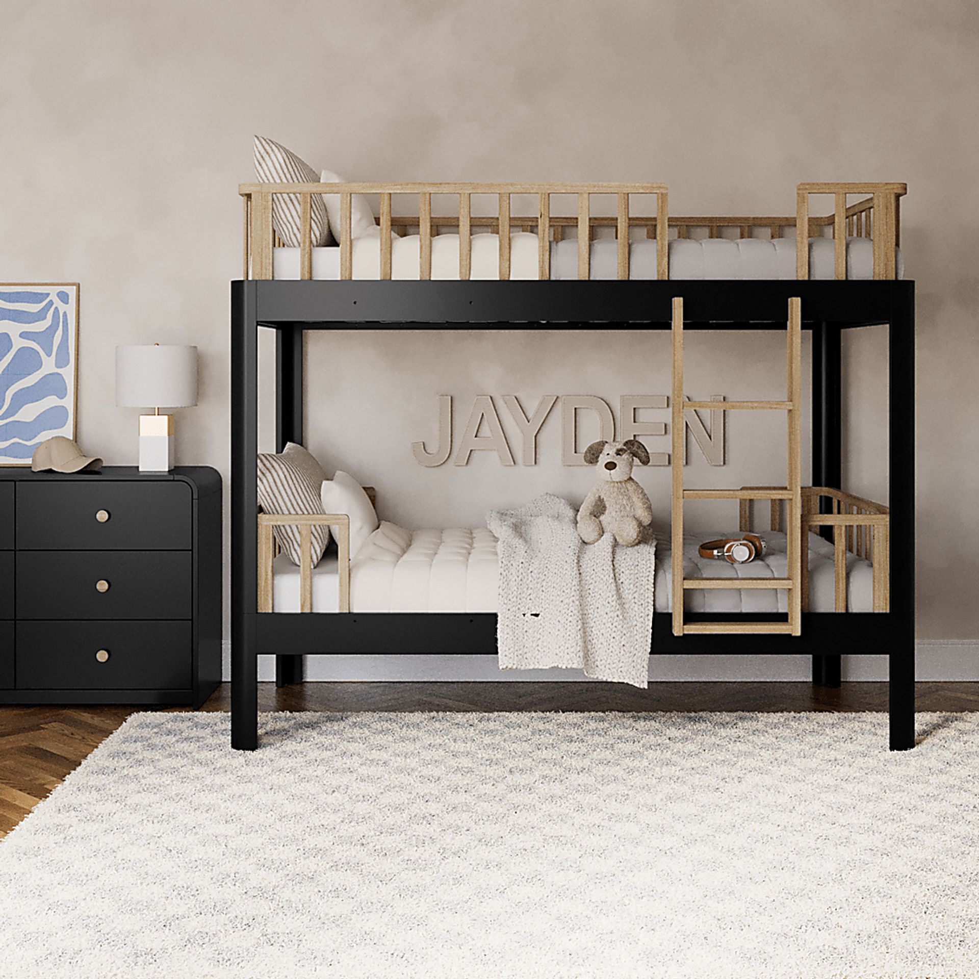 Kids Mytha Black Twin/Twin Bed - Image 2