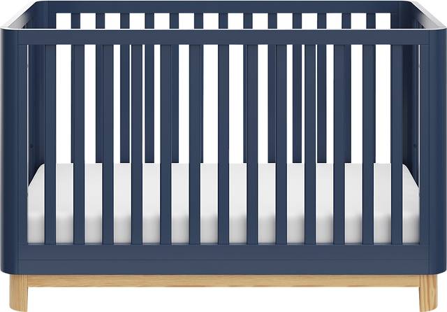 Kids Mytha Blue/Natural Convertible Crib - Thumbnail - Image 4