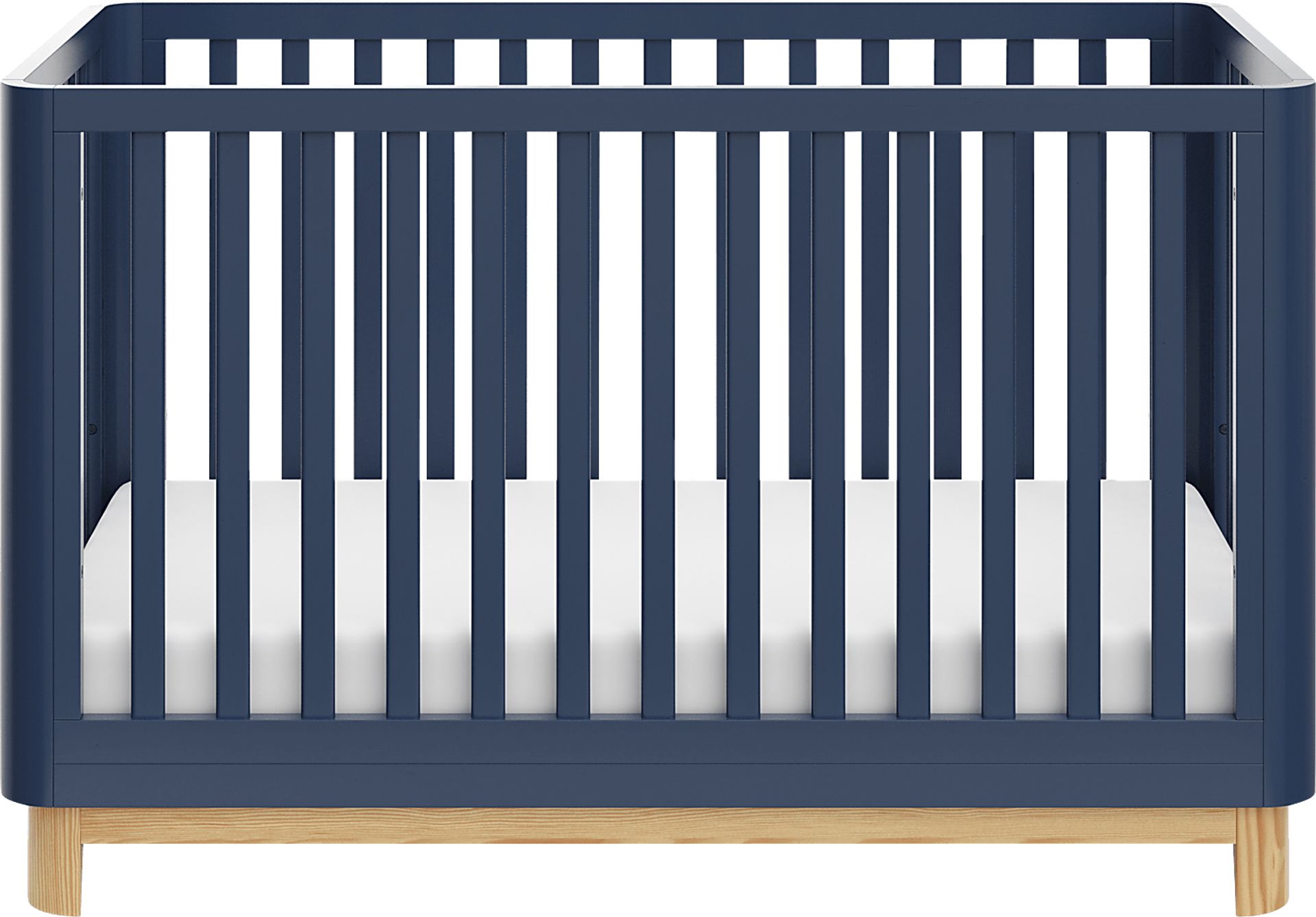 Kids Mytha Blue/Natural Convertible Crib - Image 4
