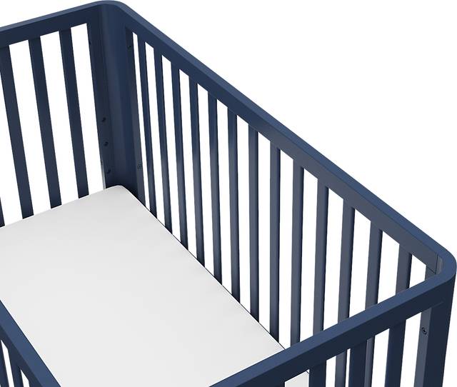 Kids Mytha Blue/Natural Convertible Crib - Thumbnail - Image 5