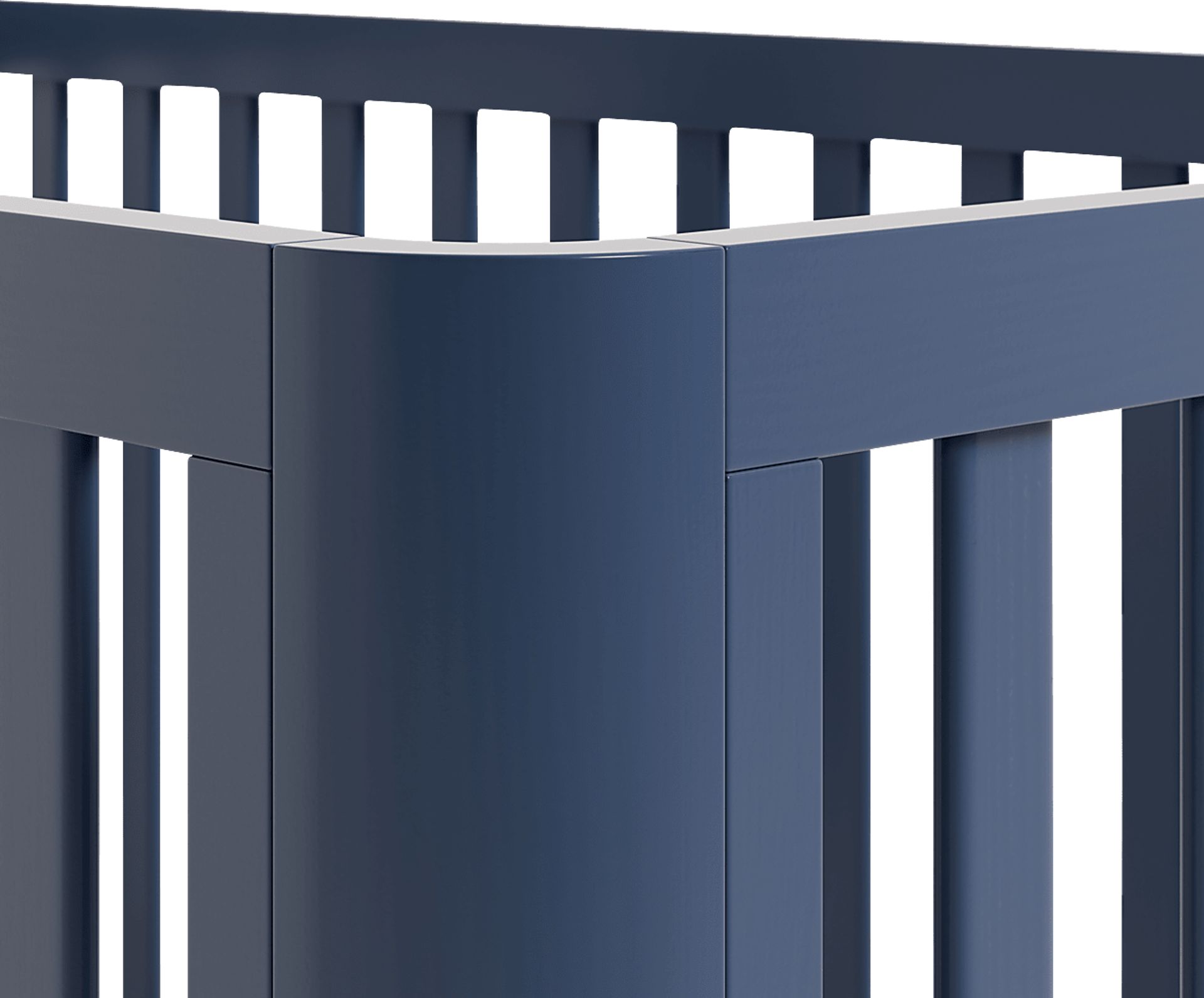 Kids Mytha Blue/Natural Convertible Crib - Image 7