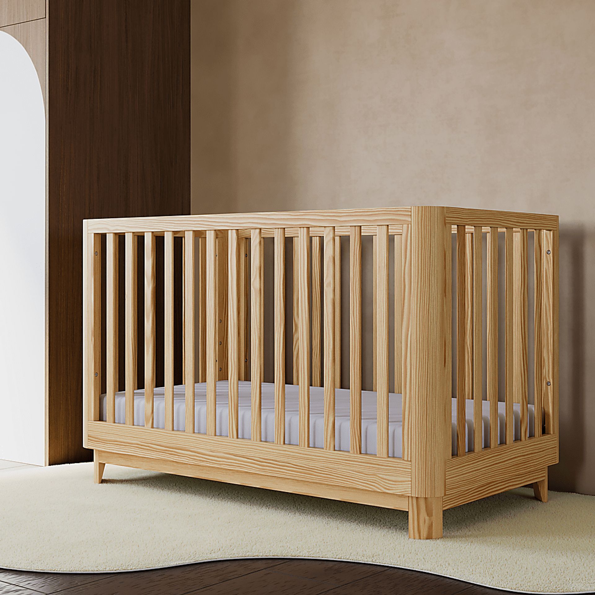 Kids Mytha Natural Convertible Crib - Image 5