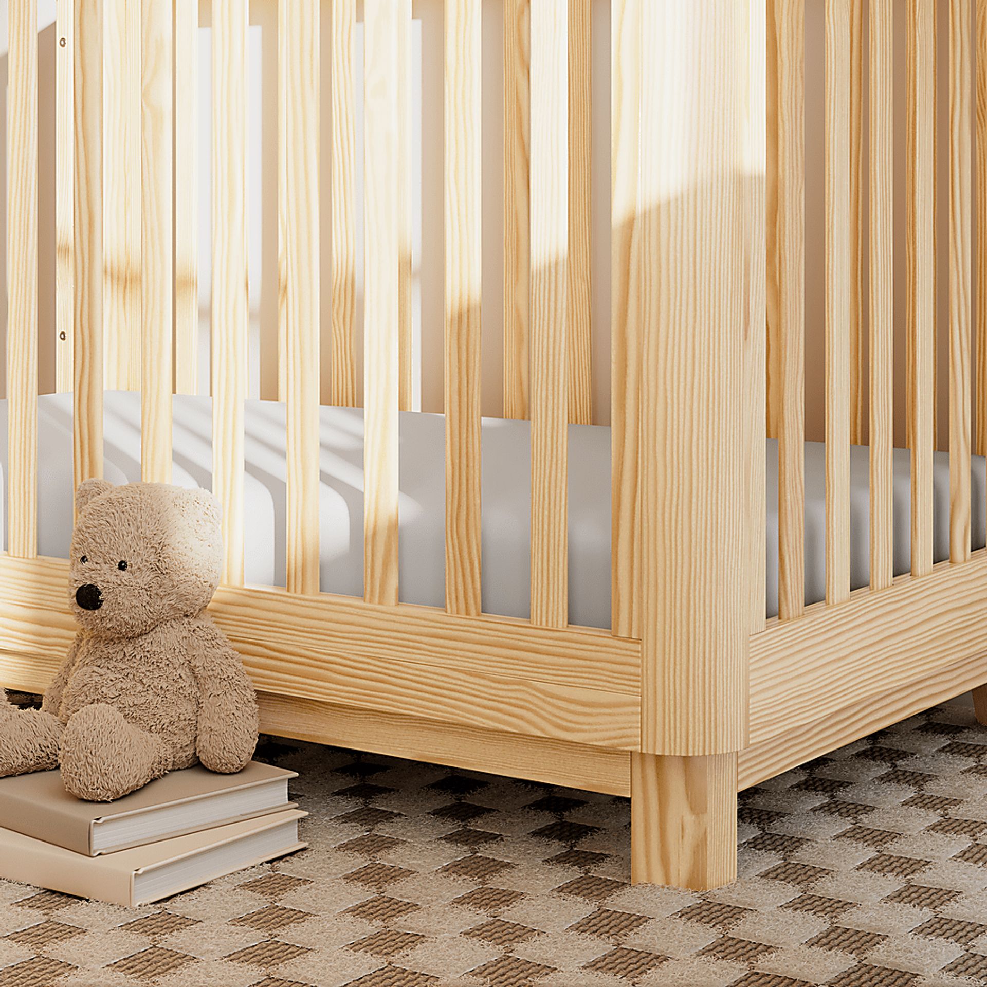Kids Mytha Natural Convertible Crib - Image 8