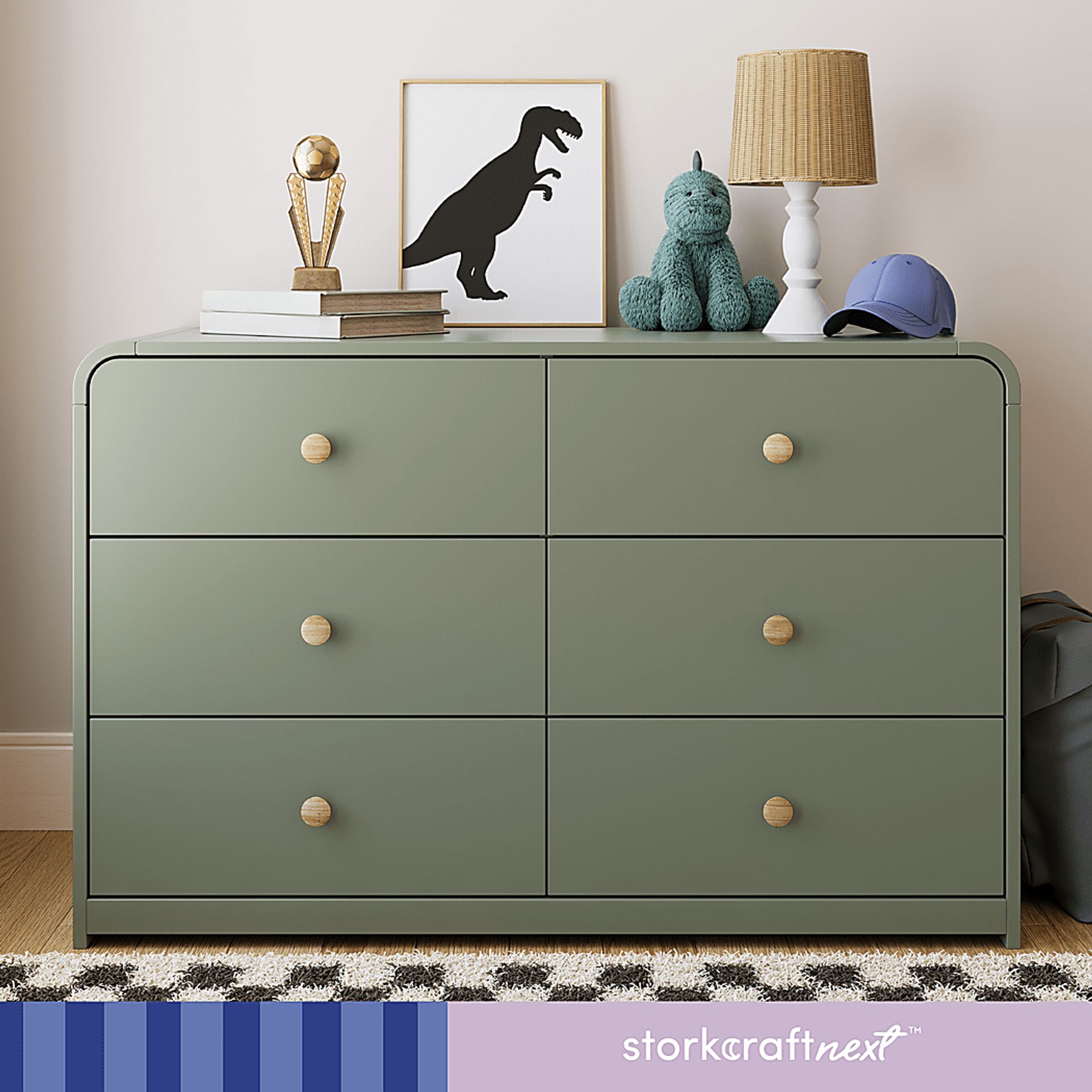 Kids Mytha Olive Dresser - Image 2