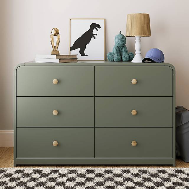 Kids Mytha Olive Dresser - Thumbnail - Image 4