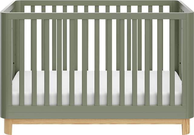 Kids Mytha Olive/Natural Convertible Crib - Thumbnail - Image 3