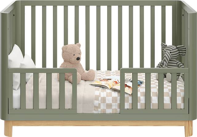 Kids Mytha Olive/Natural Convertible Crib - Thumbnail - Image 5