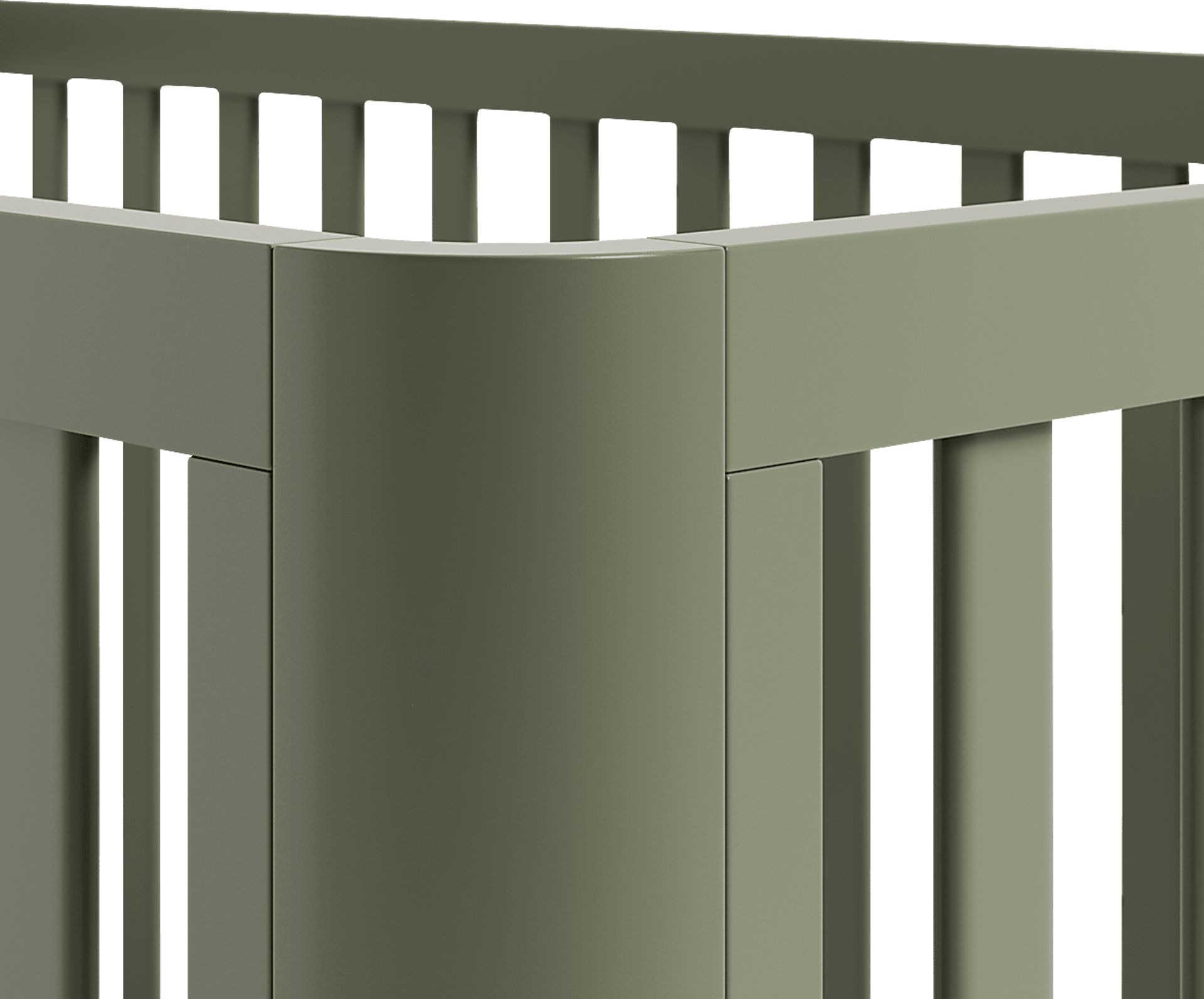 Kids Mytha Olive/Natural Convertible Crib - Image 7