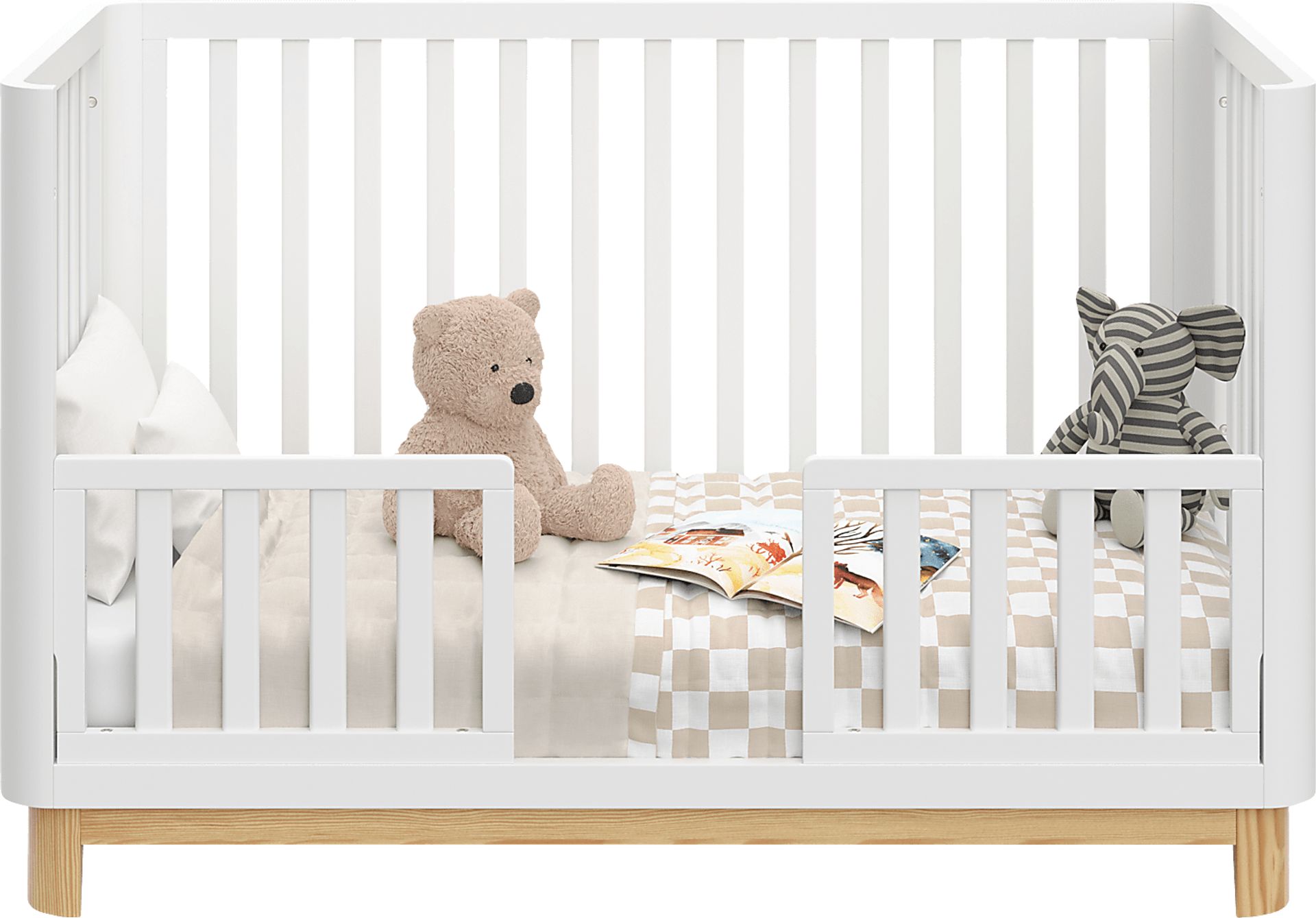 Kids Mytha White/Natural Convertible Crib - Image 5