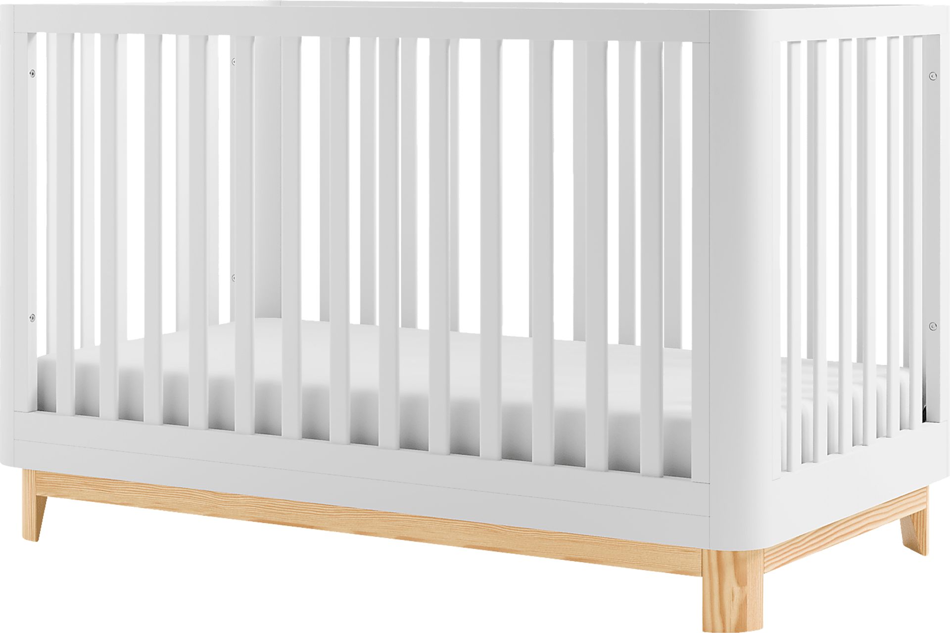 Kids Mytha White/Natural Convertible Crib - Image 8