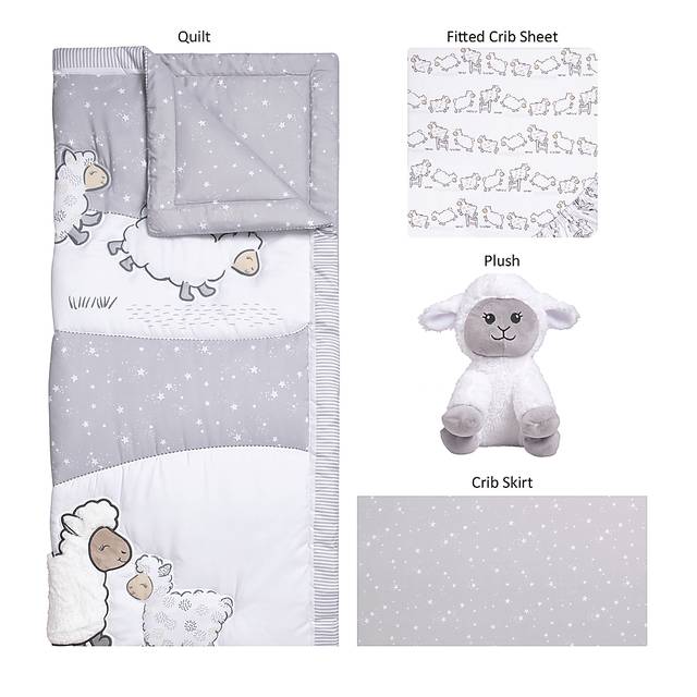 Kids Nael Gray 4 Pc Baby Bedding Set - Thumbnail - Image 2