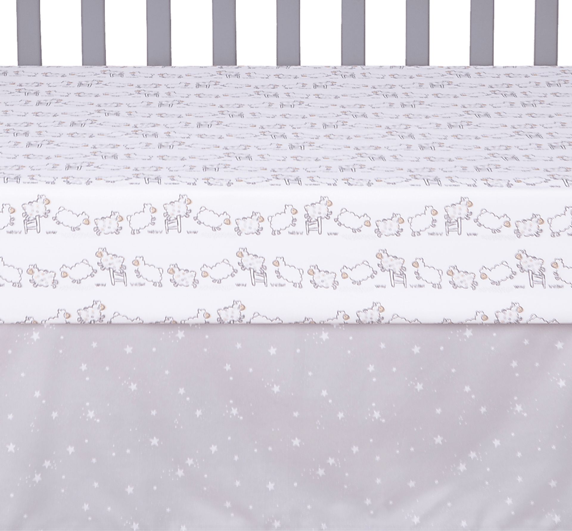 Kids Nael Gray 4 Pc Baby Bedding Set - Image 8