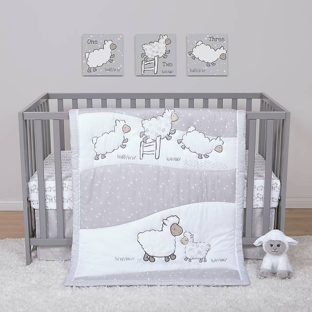 Kids Nael Gray 4 Pc Baby Bedding Set - Thumbnail - Image 1