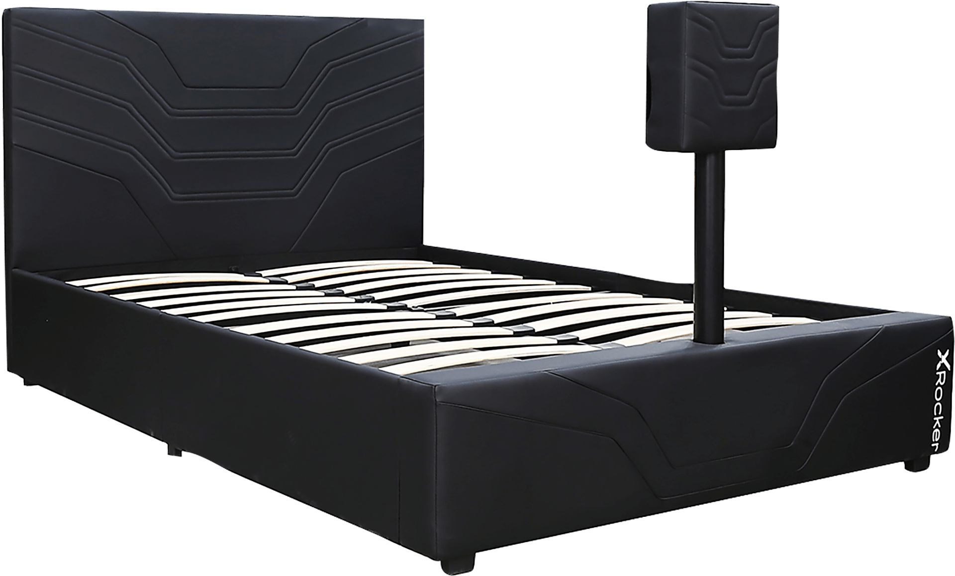 Kids Nanswell Black Full Gaming Bed with TV Mount - Image 1