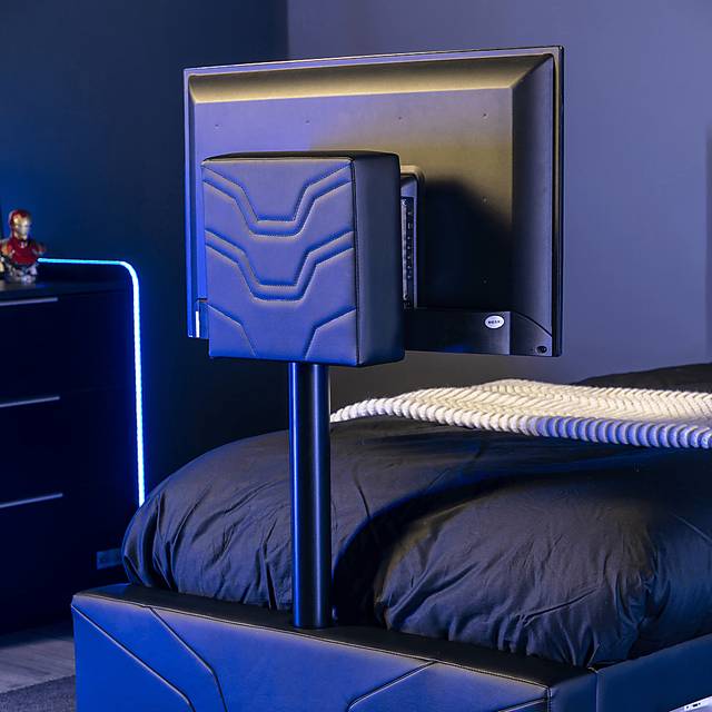 Kids Nanswell Black Twin Gaming Bed with TV Mount - Thumbnail - Image 11