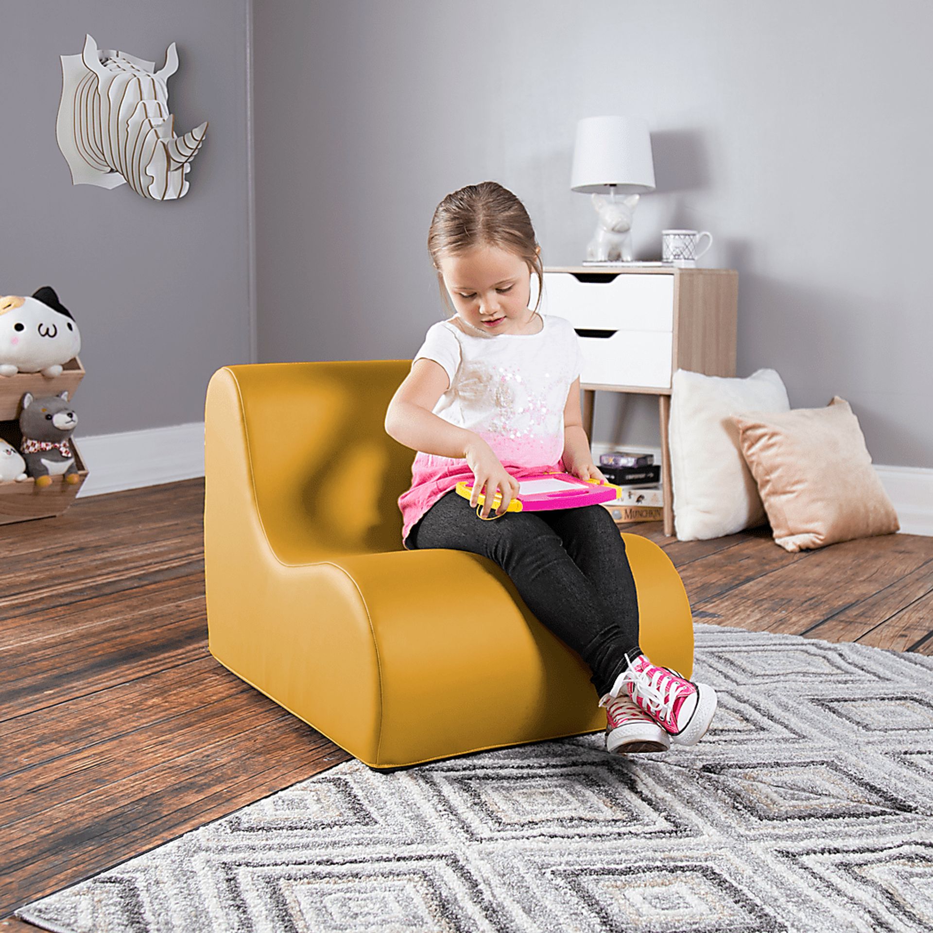 Kids Nariko Yellow Small Chair - Image 2