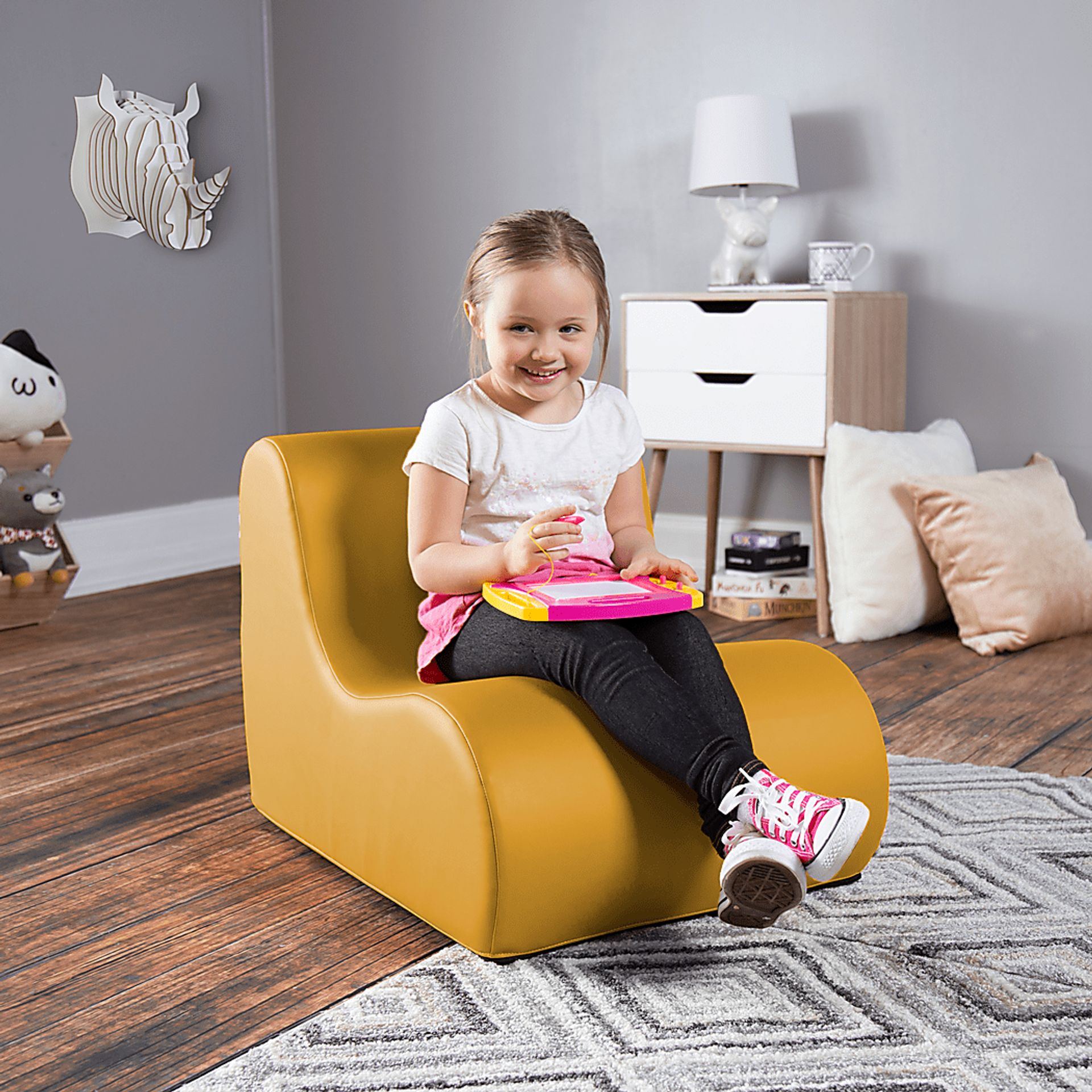 Kids Nariko Yellow Small Chair - Image 3