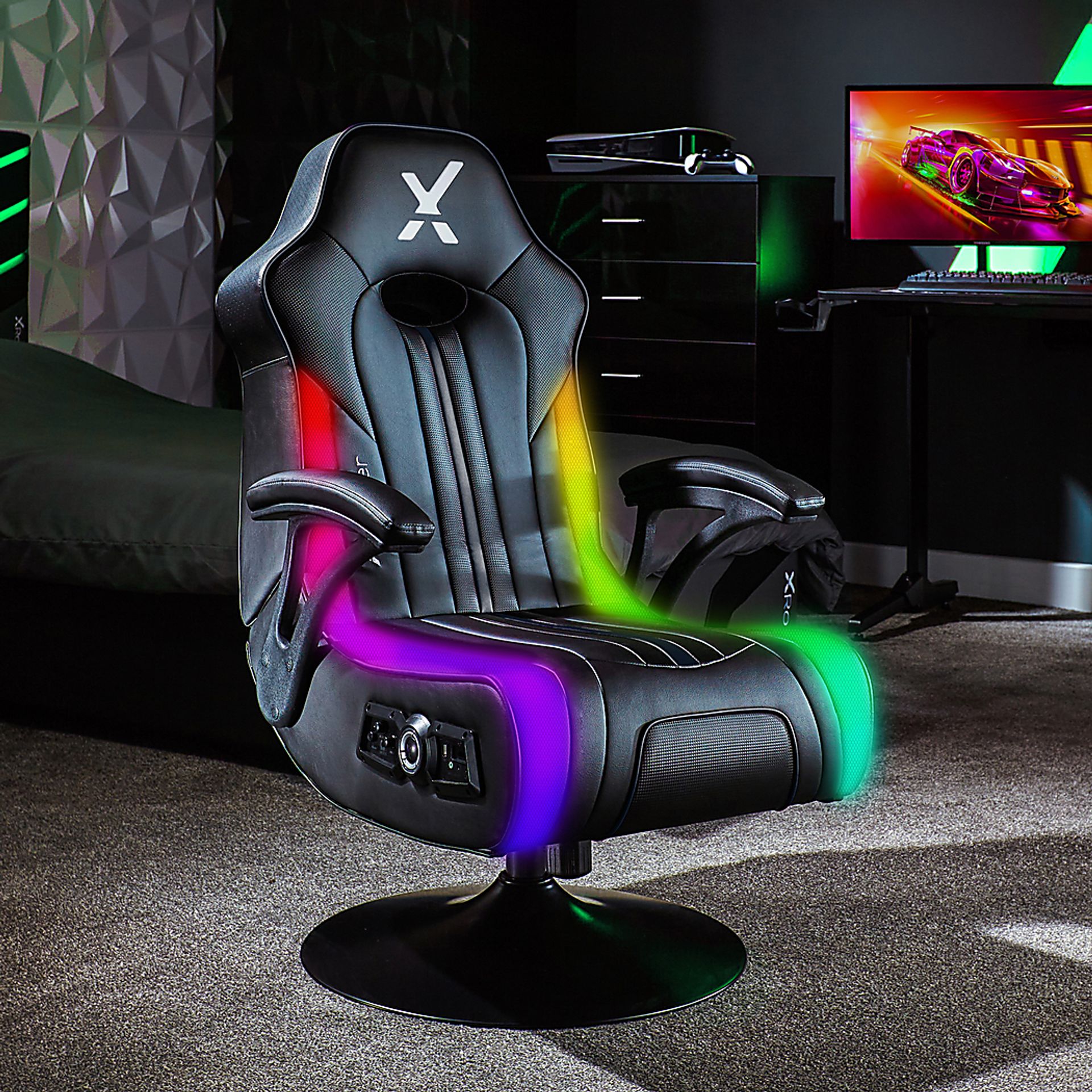 Kids Nasrin Black RGB Gaming Chair - Image 2