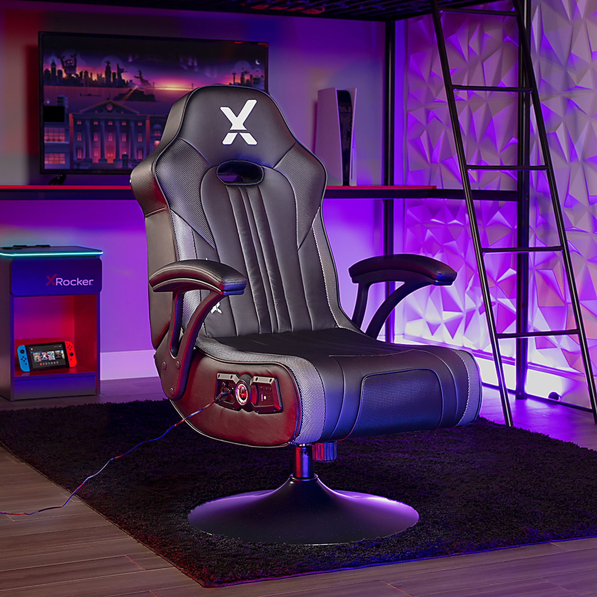 Kids Nasrin Black RGB Gaming Chair - Image 3