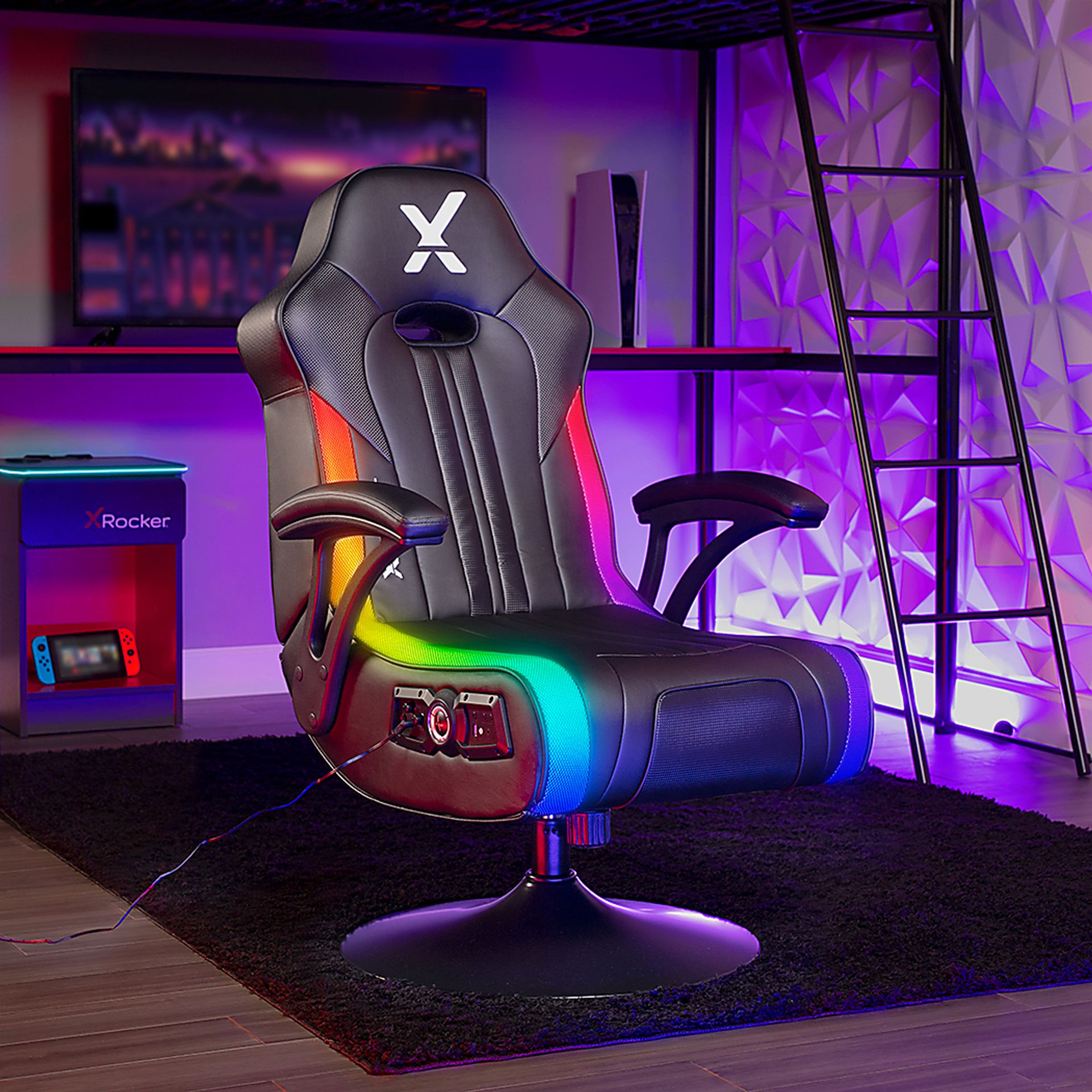 Kids Nasrin Black RGB Gaming Chair - Image 8