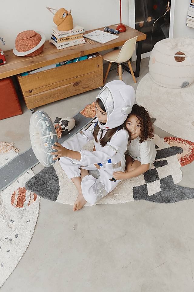 Kids Natural 2'9 x 4'5 Rocket Rug - Thumbnail - Image 3