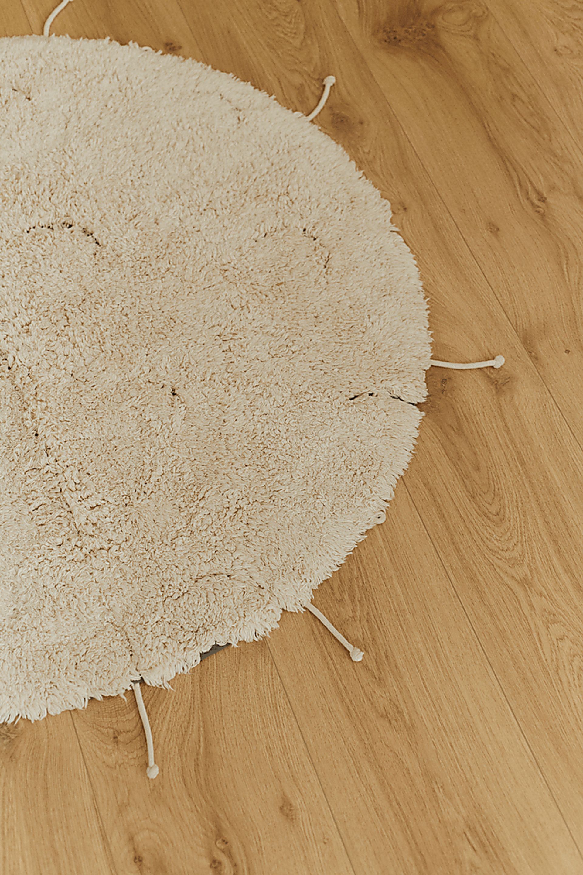 Kids Natural 3'3 x 3'3 Moon Rug - Image 4