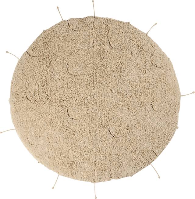Kids Natural 3'3 x 3'3 Moon Rug - Thumbnail - Image 1