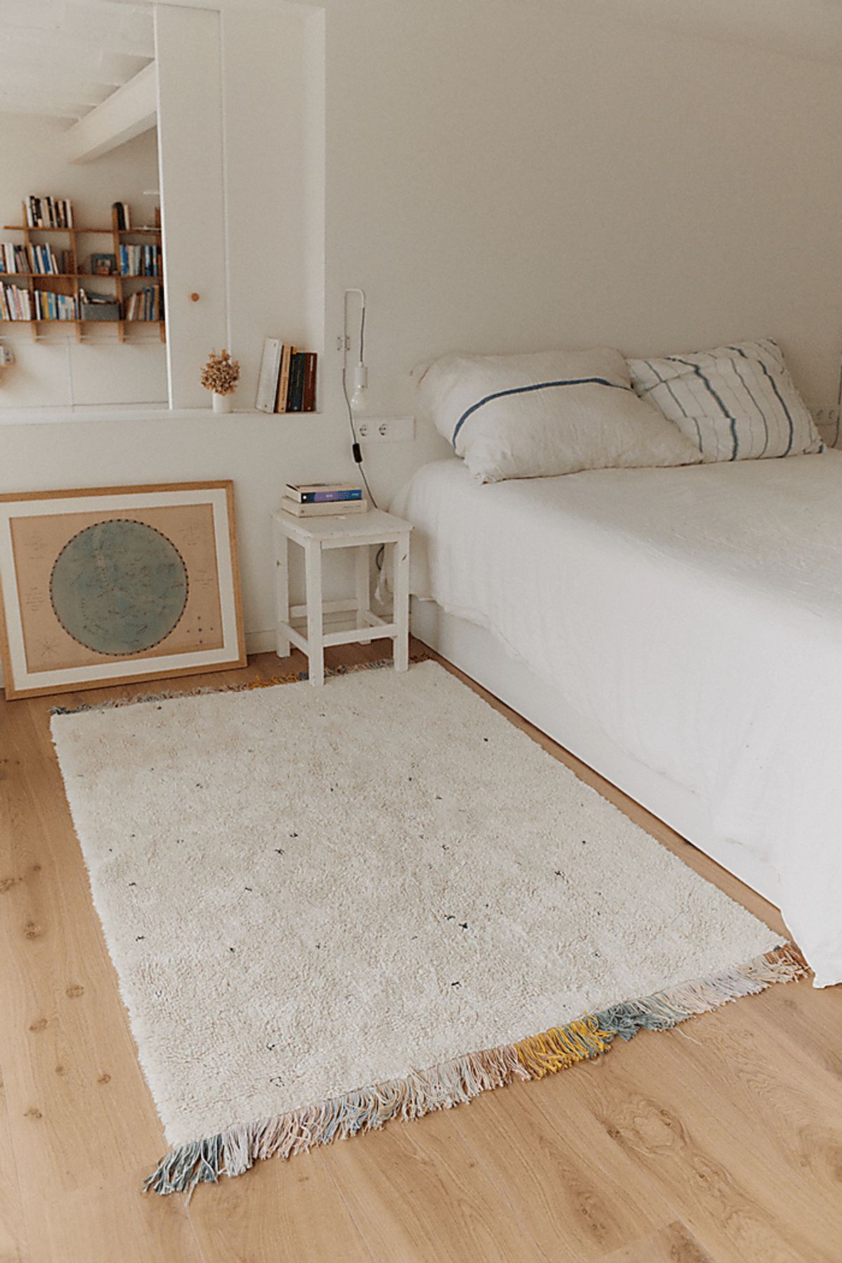 Stardust Rug Natural Beige,White | Rooms to Go