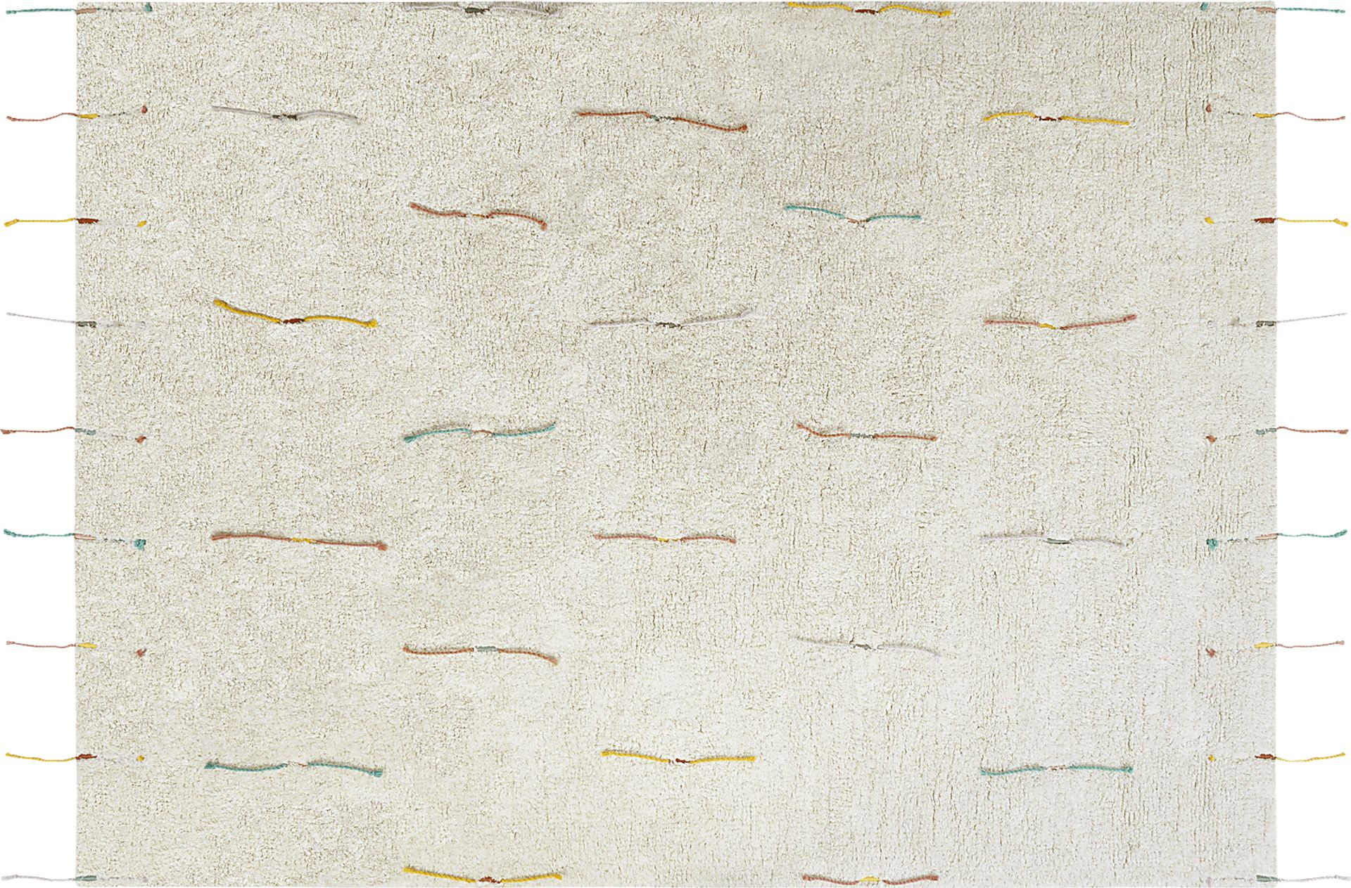 Kids Natural 4' x 5'3 Wildflowers Machine Washable Rug - Image 11