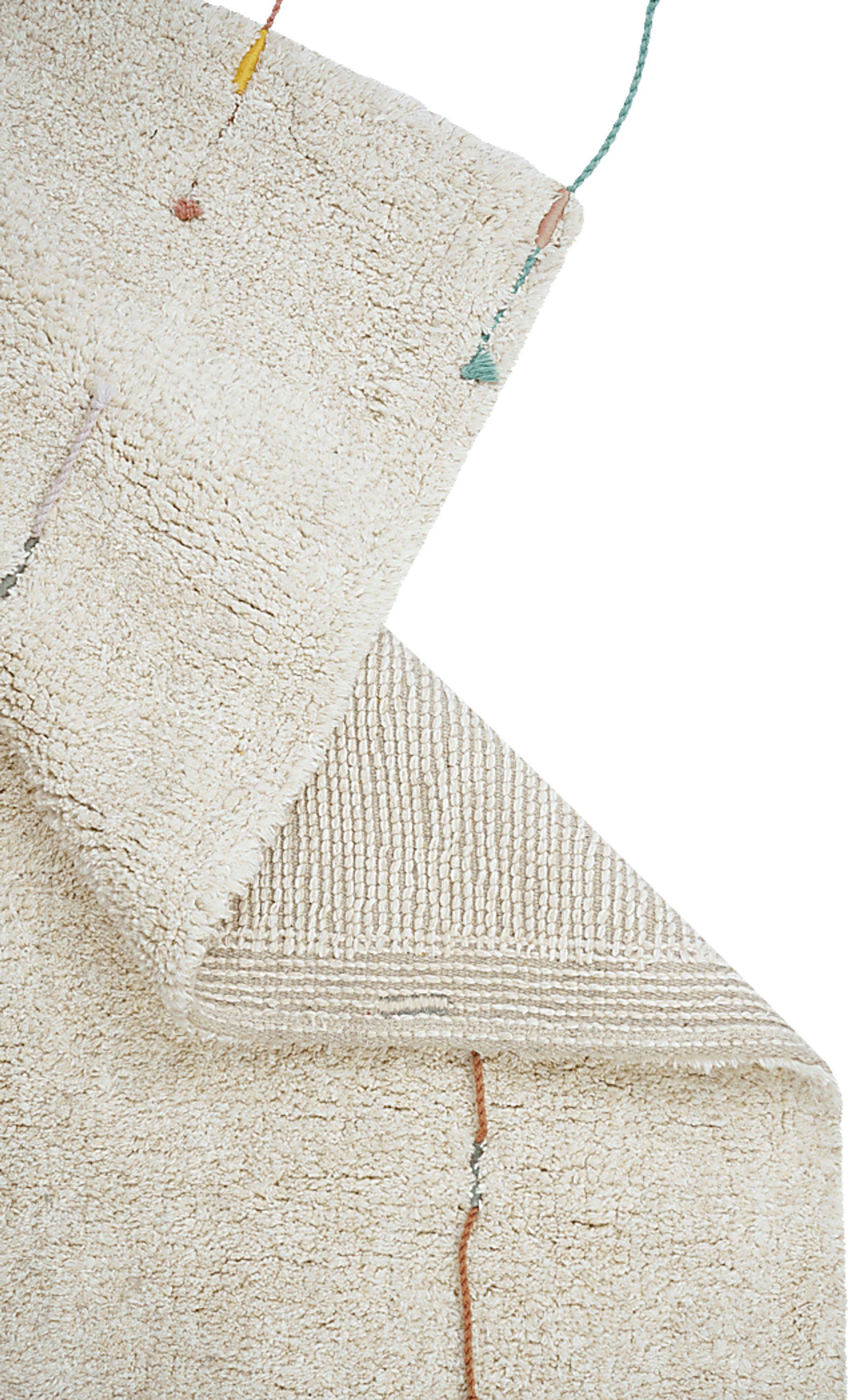 Kids Natural 4' x 5'3 Wildflowers Machine Washable Rug - Image 10