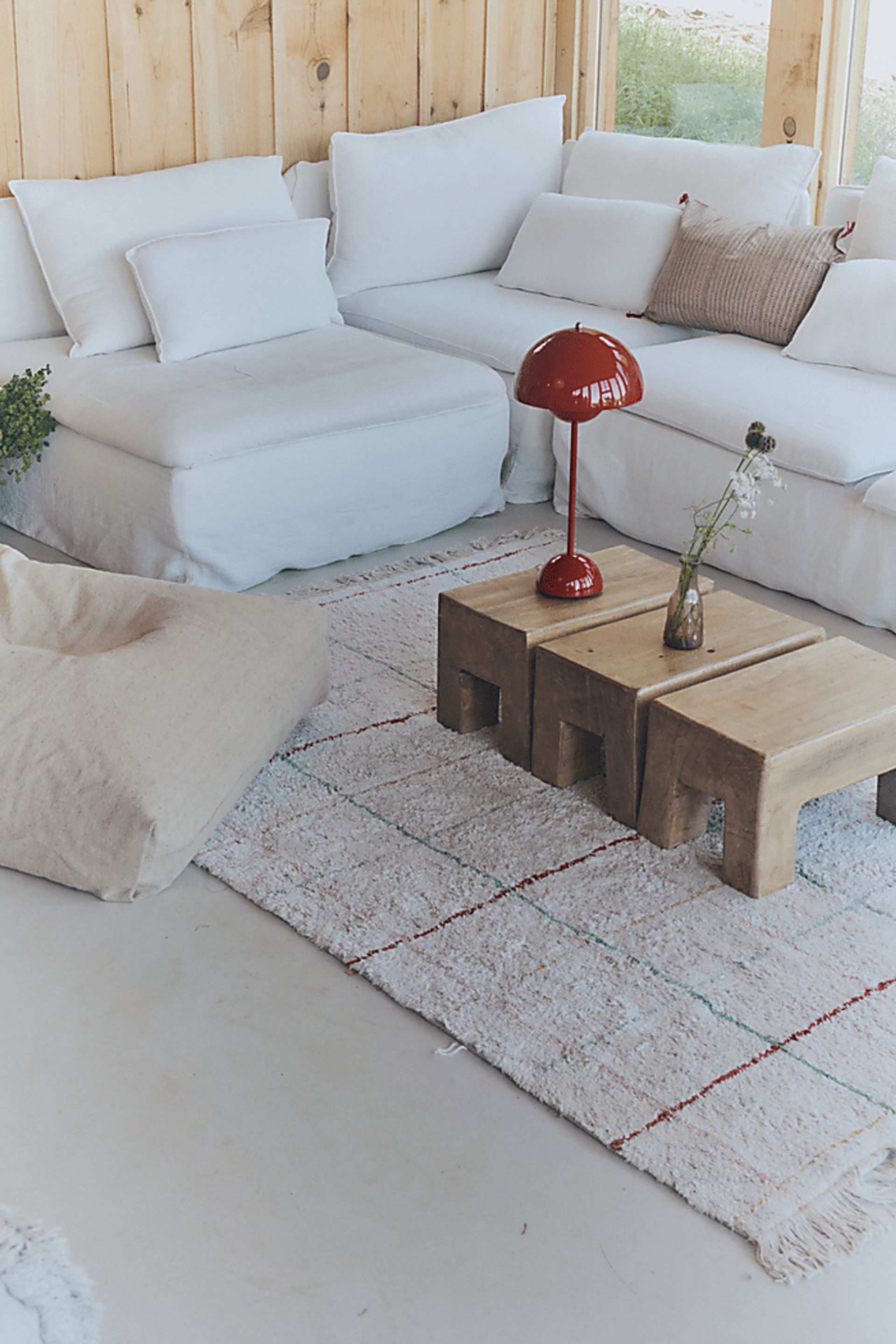 Kids Natural 4'7 x 6'7 Color Lines Rug - Image 3