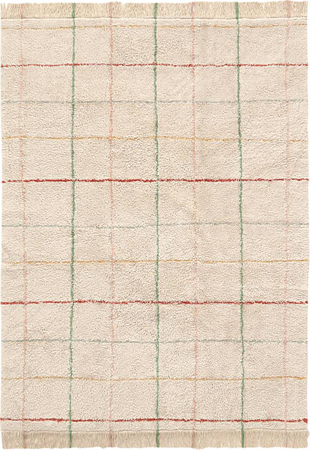 Kids Natural 4'7 x 6'7 Color Lines Rug - Thumbnail - Image 1