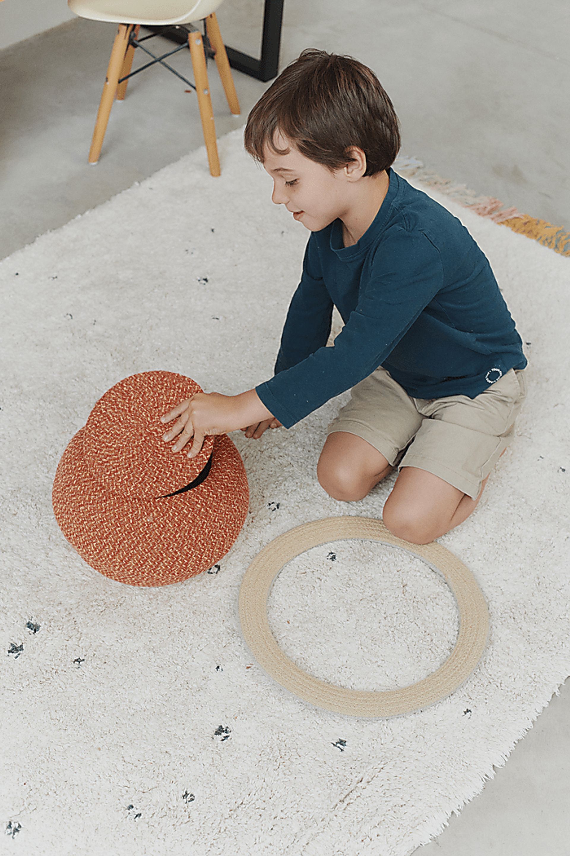 Kids Natural 5'7 x 8' Stardust Rug - Image 4