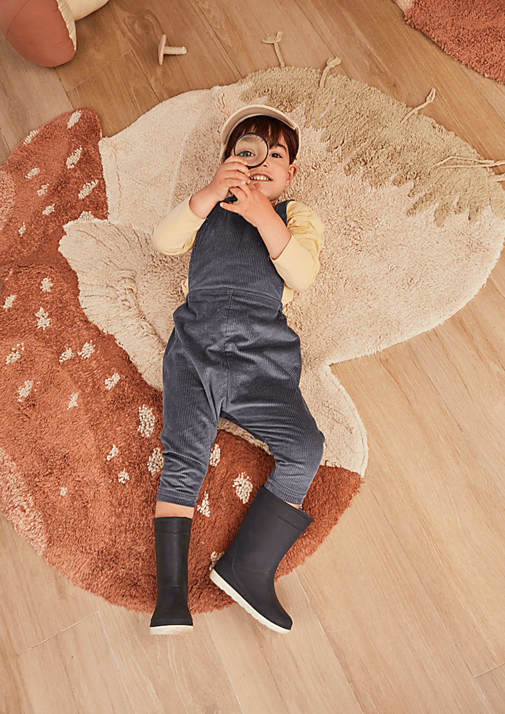 Kids Natural Boletus 4' Machine Washable Rug - Image 3
