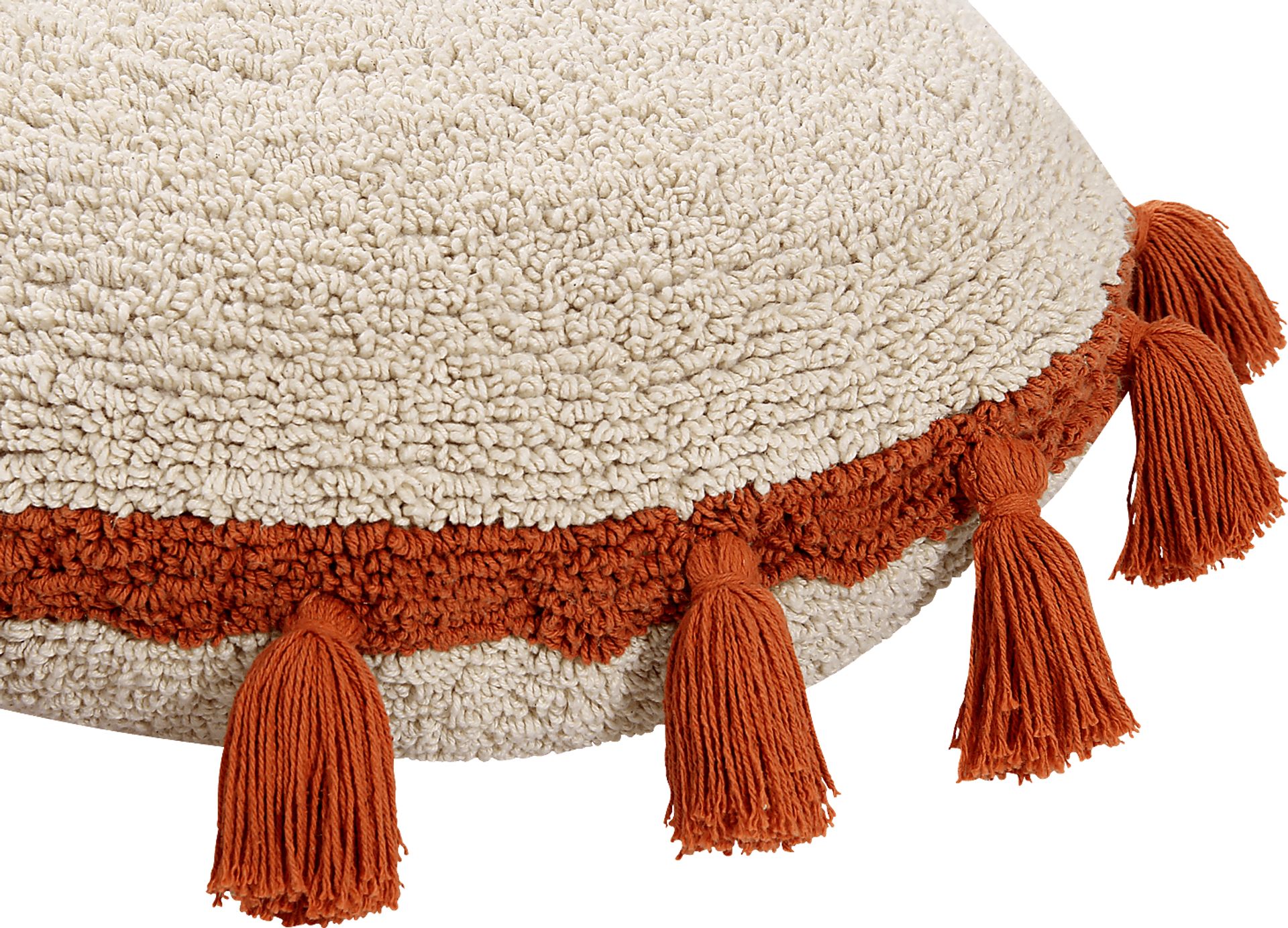 Kids Natural Circle Tassels Pillow - Image 4