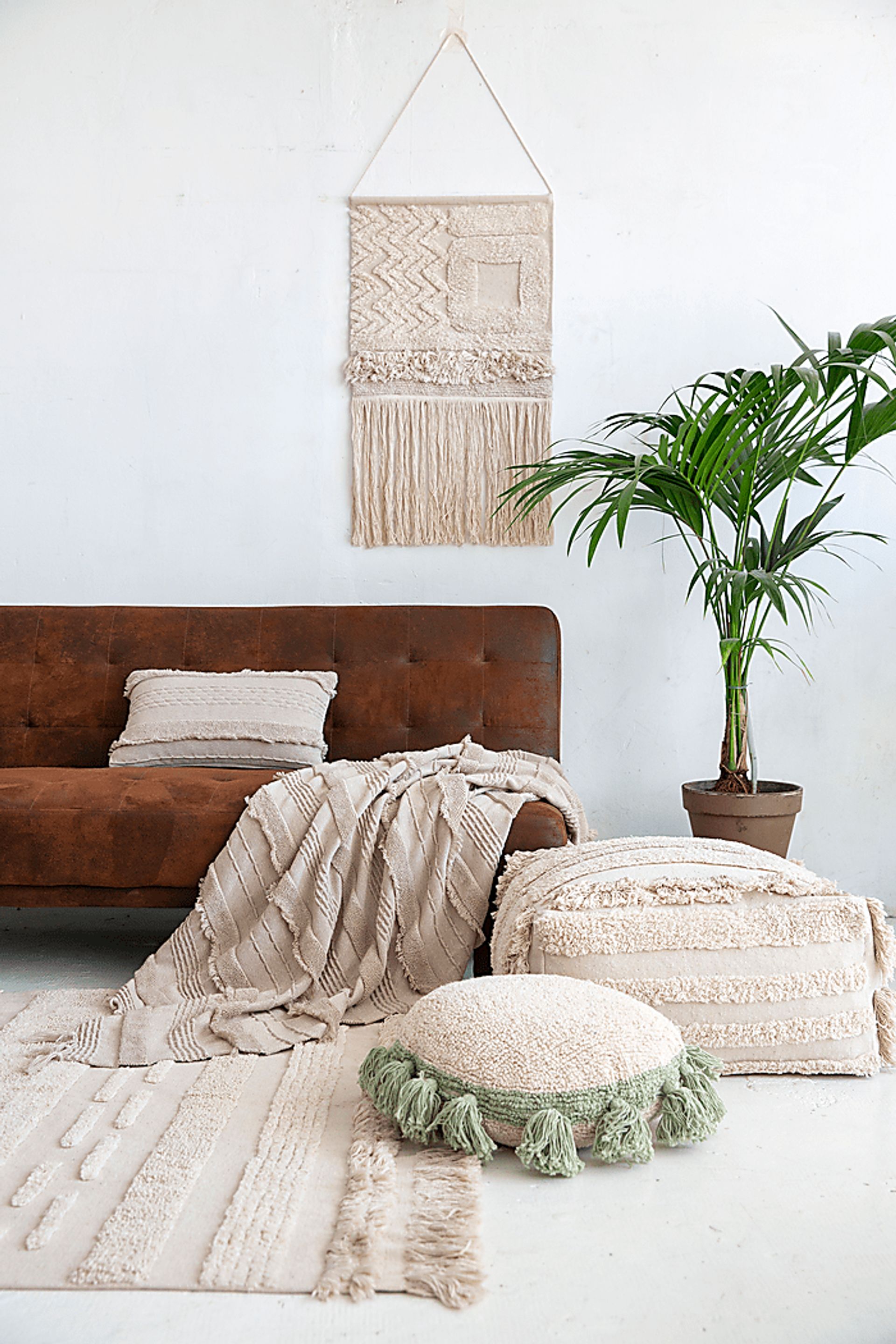 Kids Natural Circle Tassels Pillow - Image 3