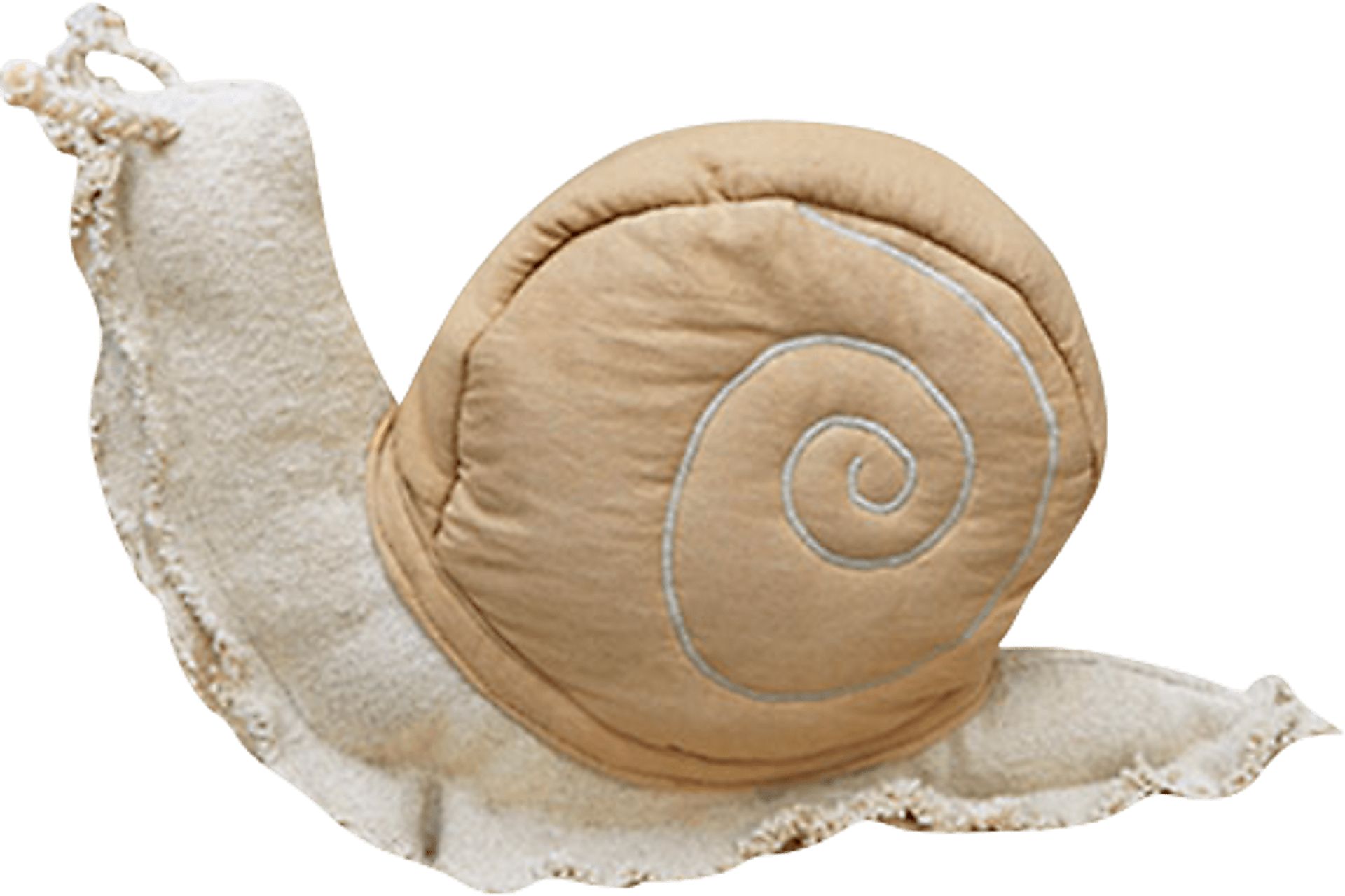 Kids Natural Lazy Snail Floor Pillow - Image 1