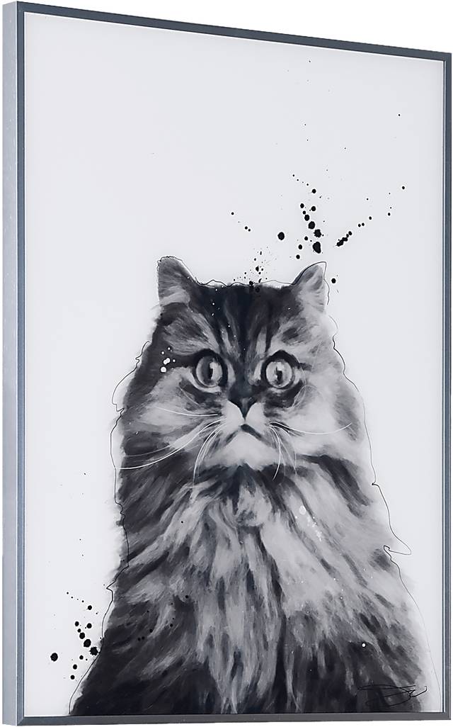 Kids Nebelung Cat Black Wall Art - Thumbnail - Image 2