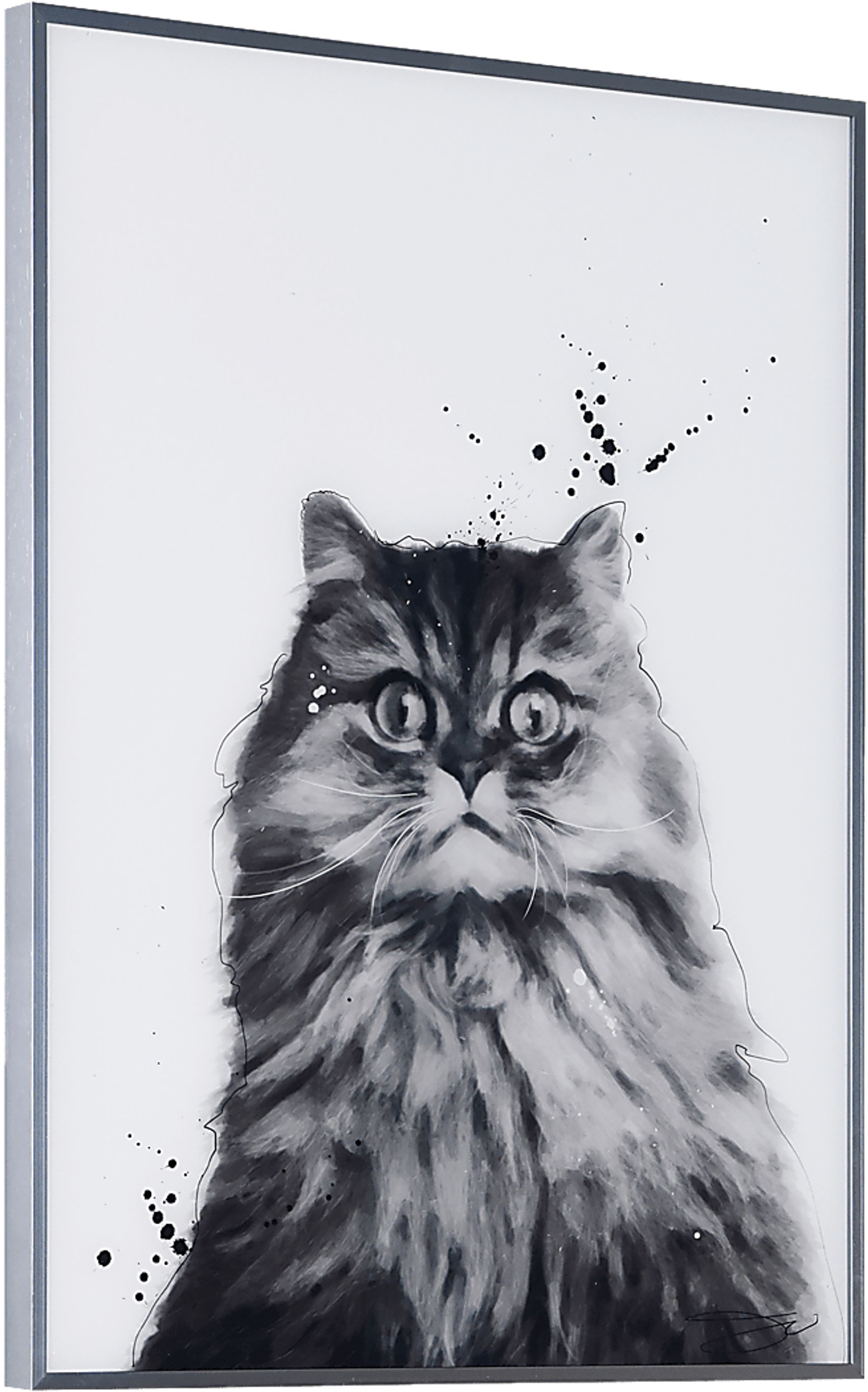Kids Nebelung Cat Black Wall Art - Image 2