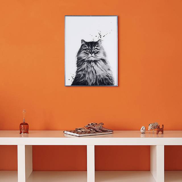 Kids Nebelung Cat Black Wall Art - Thumbnail - Image 5
