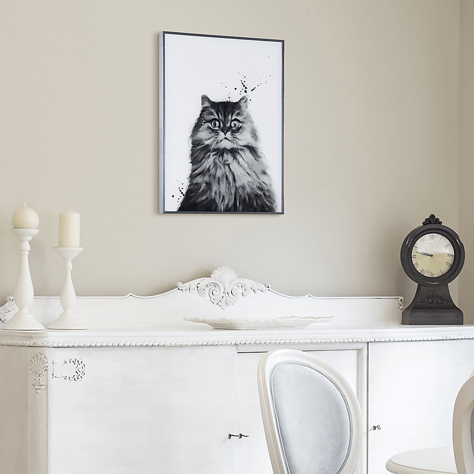 Kids Nebelung Cat Black Wall Art - Image 7