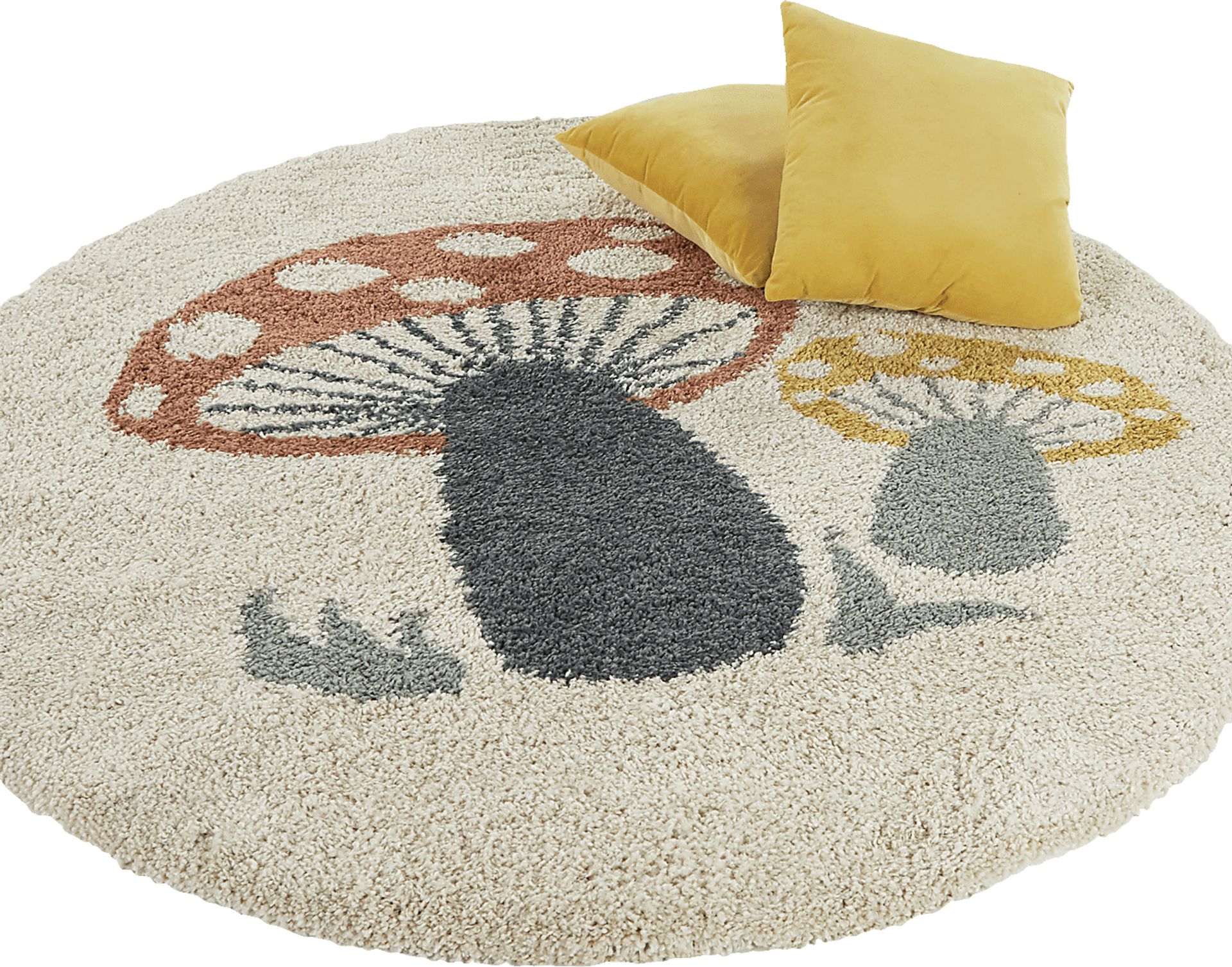 Kids Nellina Cream 5'3 Round Rug - Image 2