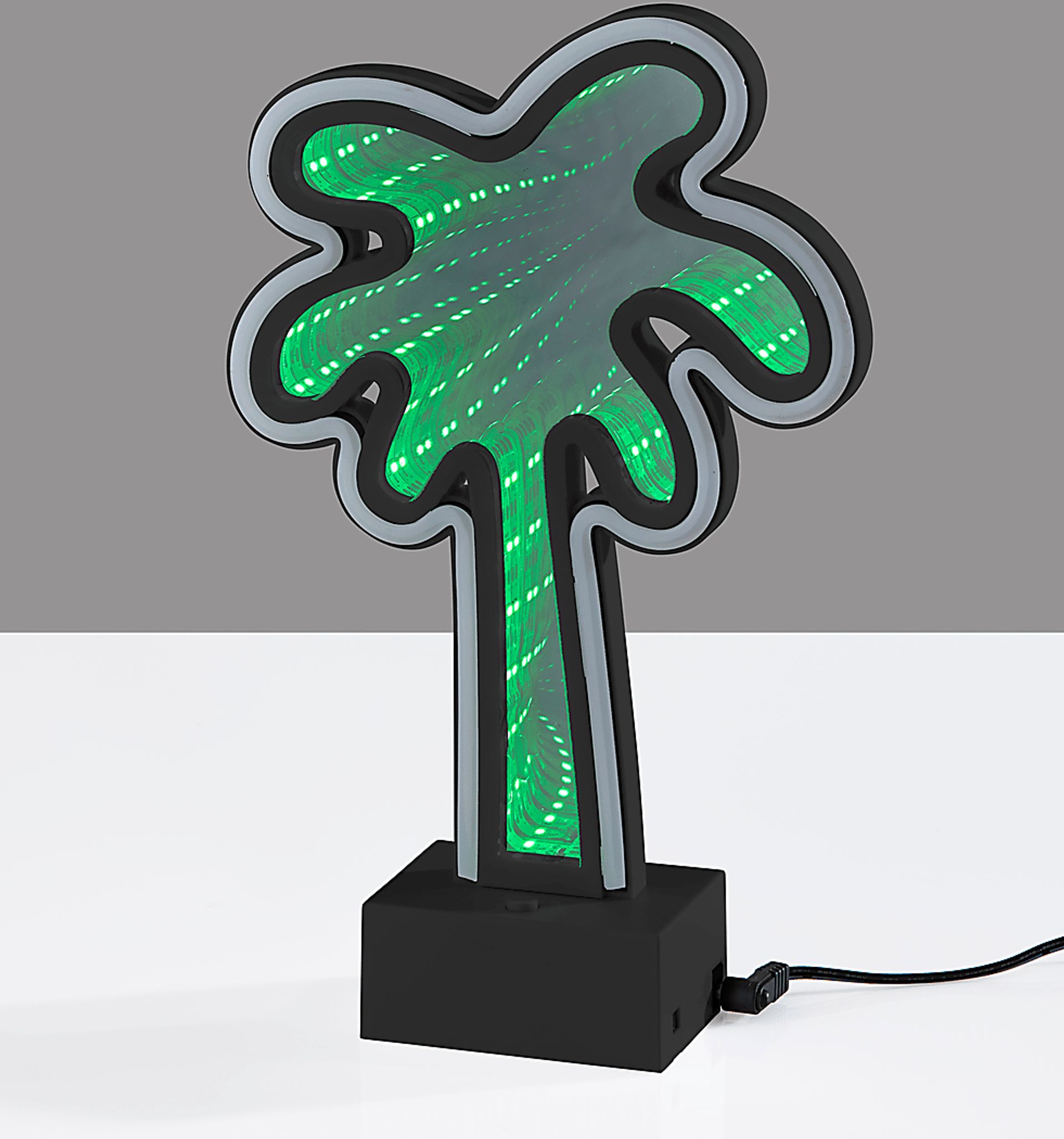 Kids Neon Palm Green Table Lamp - Image 3