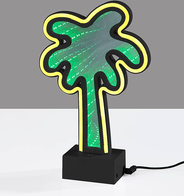 Kids Neon Palm Green Table Lamp - Thumbnail - Image 4